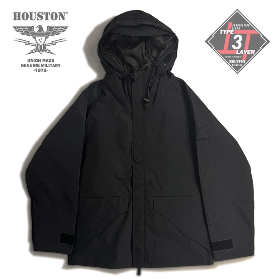 【HOUSTON JAPAN】 特戰黑色 ECWCS 防風防雨野戰外套 S/M/XL/XXL尺寸 現貨供應中