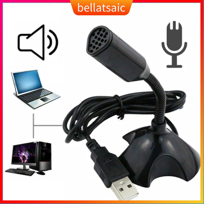 Adjustable USB Laptop Microphone Mini Studio Speech Micropho