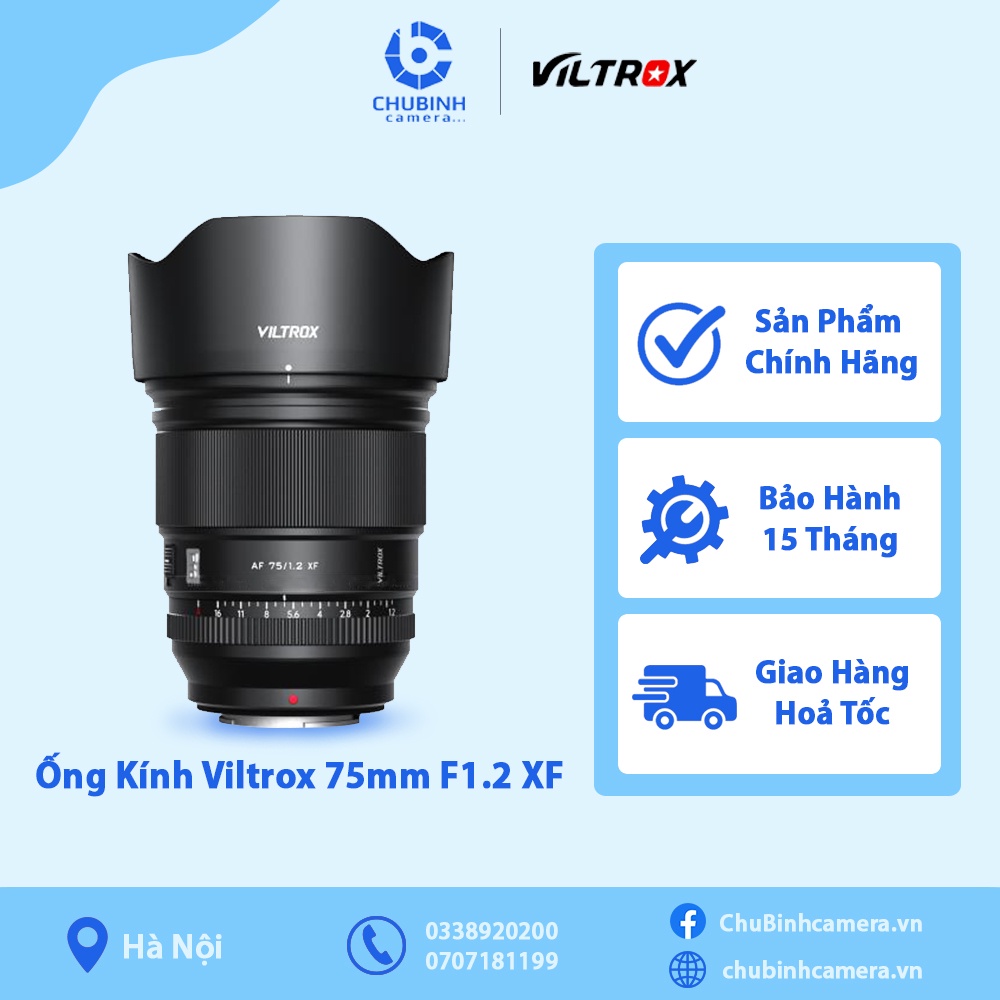 Viltrox 75mm F1.2 鏡頭(適用於 Fujifilm XF / Sony E / Niko Z) 正品