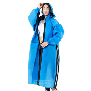 【JAP官方直營店】YW-R331一件式雨衣 透氣 側開雨衣 後背包專用~~藍黑