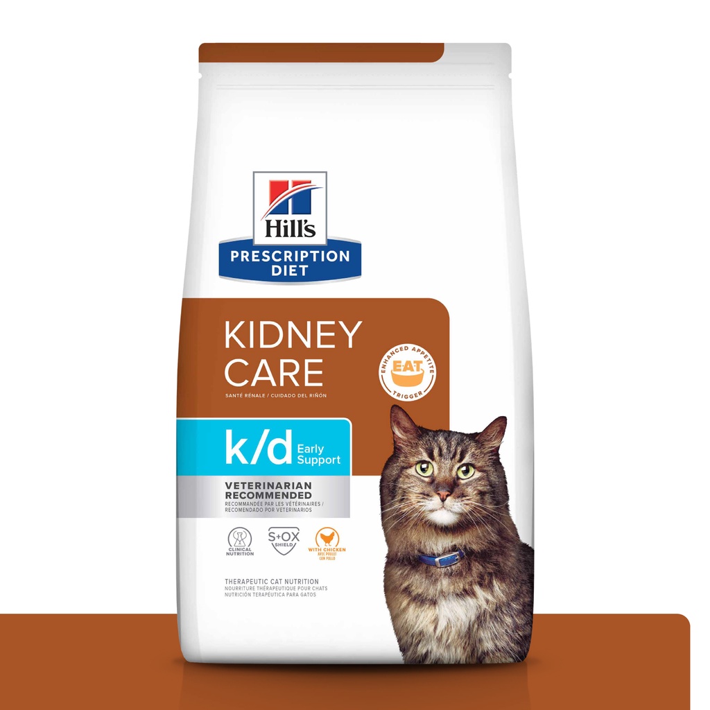 Hills 希爾思處方】貓用k/d Early Support 腎臟早期護理 4磅 ( 貓kd 處方貓飼料)
