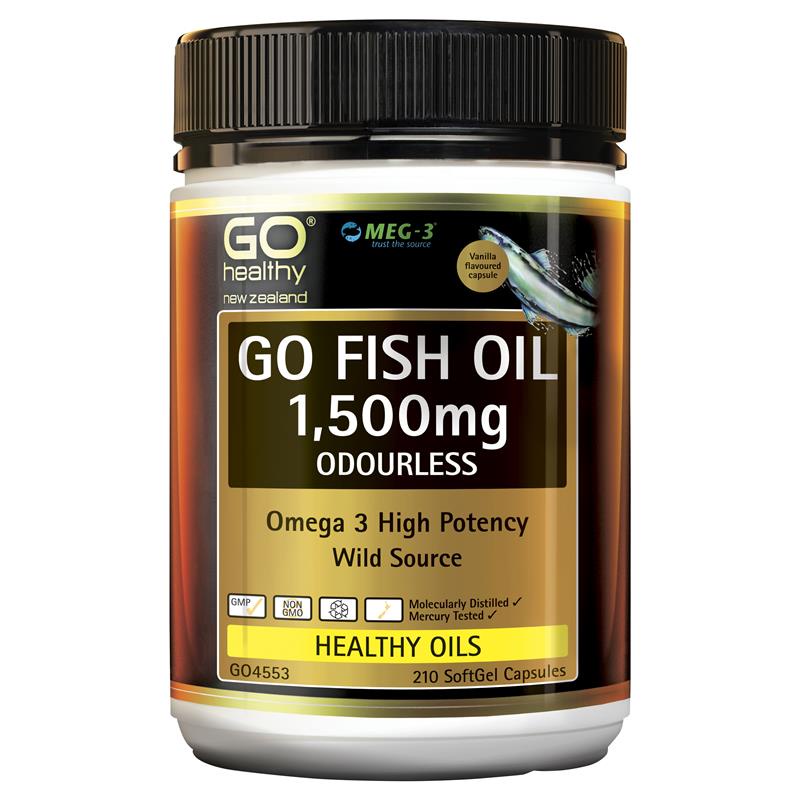 【優惠中】紐西蘭高之源Go Healthy 高濃度 無腥味 深海魚油 軟膠囊 1500mg 210粒