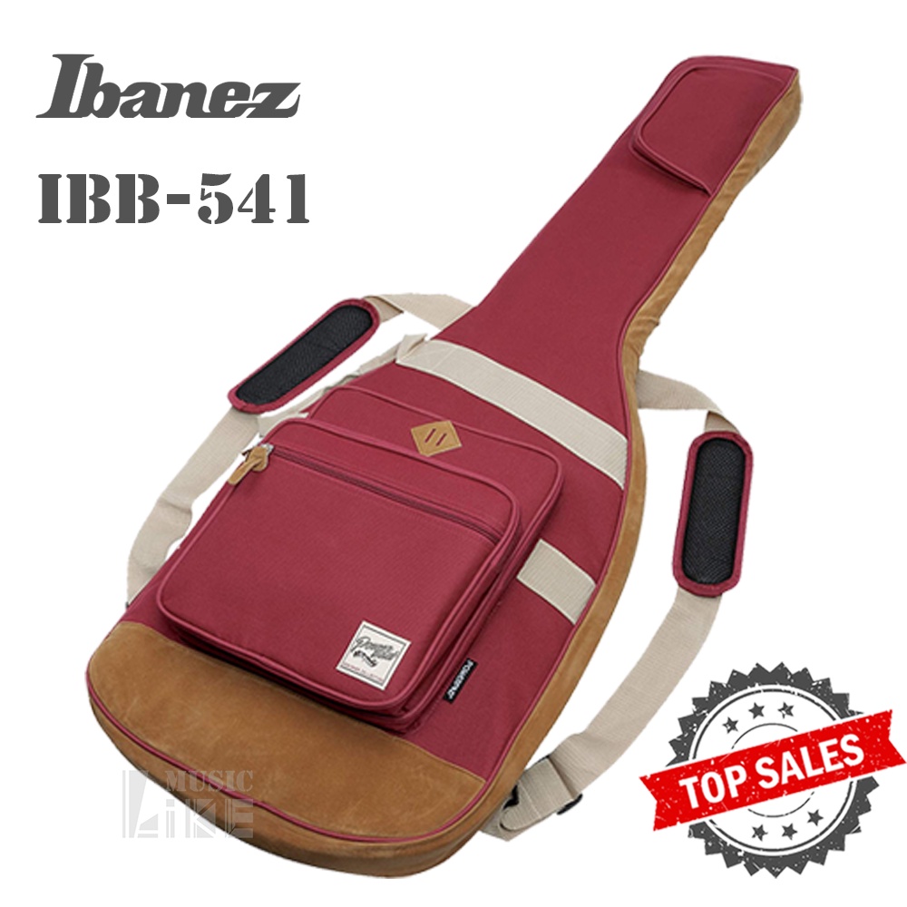 『舒適時尚』預定 Ibanez IBB541 電貝斯袋 WR 酒紅色 公司貨 貝斯袋 Bass Bag 萊可樂器