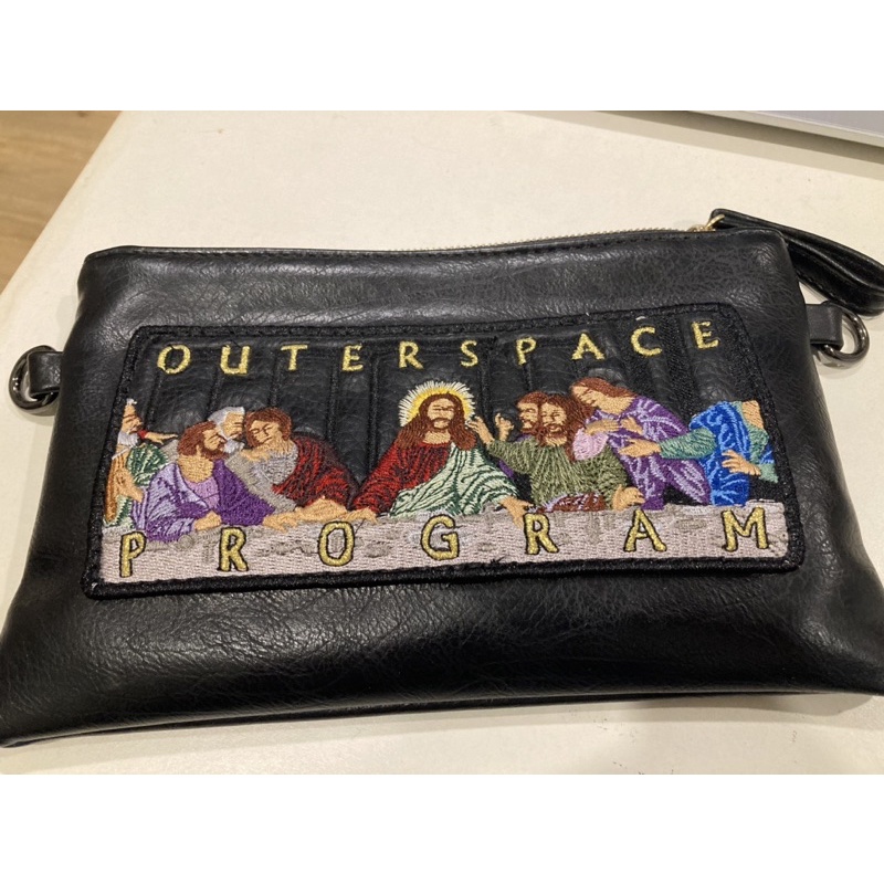 台灣品牌 outerspace 最後的晚餐 刺綉工作袋