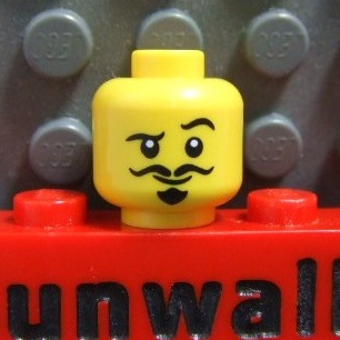 【積木2010】#535 樂高 LEGO 挑眉 山羊鬍 微笑 人頭 / 鬍子 人頭 人偶頭 (LS)