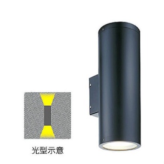小鵬~舞光 LED E27 替換型壁燈 OD-2052-S 附發票 戶外燈具 筒型 壓鑄鋁 砂黑 40cm