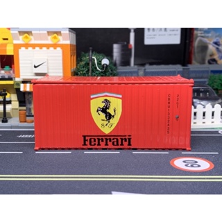 Ferrari F1貨櫃模型/集裝箱 1/64 Tomica場景 法拉利 la Ferrari