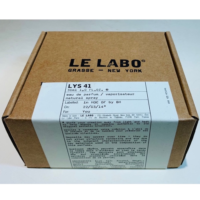 Le Labo 百合 LYS 41 淡香精 30ML