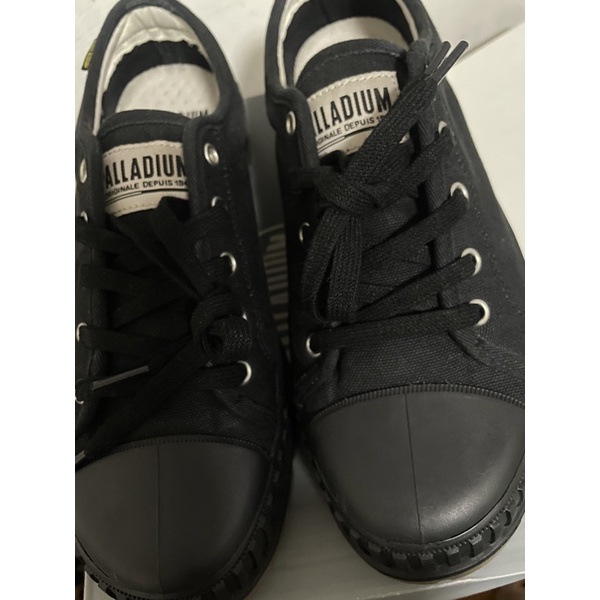 Palladium 76680 us10 黑 法國軍靴 軍工裝 巧克力鞋 軍用帆布 低筒軍靴 余文樂 帕拉丁 工裝鞋