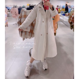 韓國歐膩穿搭大翻領大衣外套♥️全羊羔毛內裡哦（Princess Secret )闆娘現貨實拍實穿照