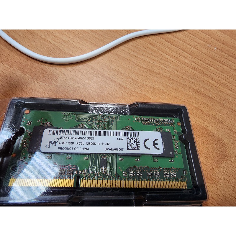 美光 MICRON 筆記型電腦 DDR3 1600 4GB 低電壓