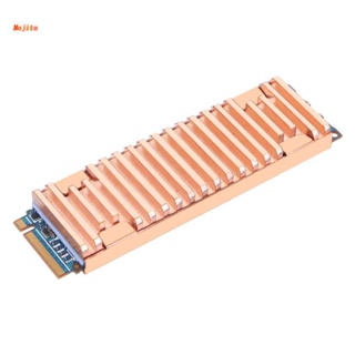 Mojito 純銅散熱器冷卻器散熱器導熱膠適用於 M.2 NGFF 2280 PCI-E NVME SSD 厚 8mm