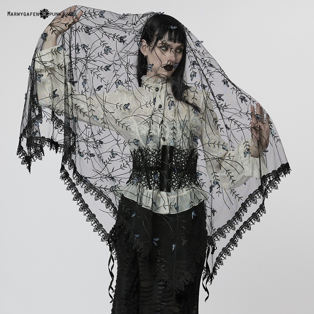 ﹤玄牝. Marwygafen.﹥哥德賽姬蝴蝶儀式頭紗 / 面紗