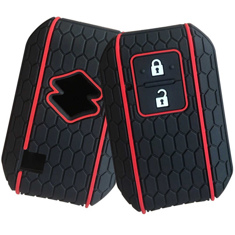 Omoieb93jlfeki40 矽膠汽車遙控鑰匙盒蓋扣適用於鈴木 Swift Sport ERTIGA XL7 精確旅