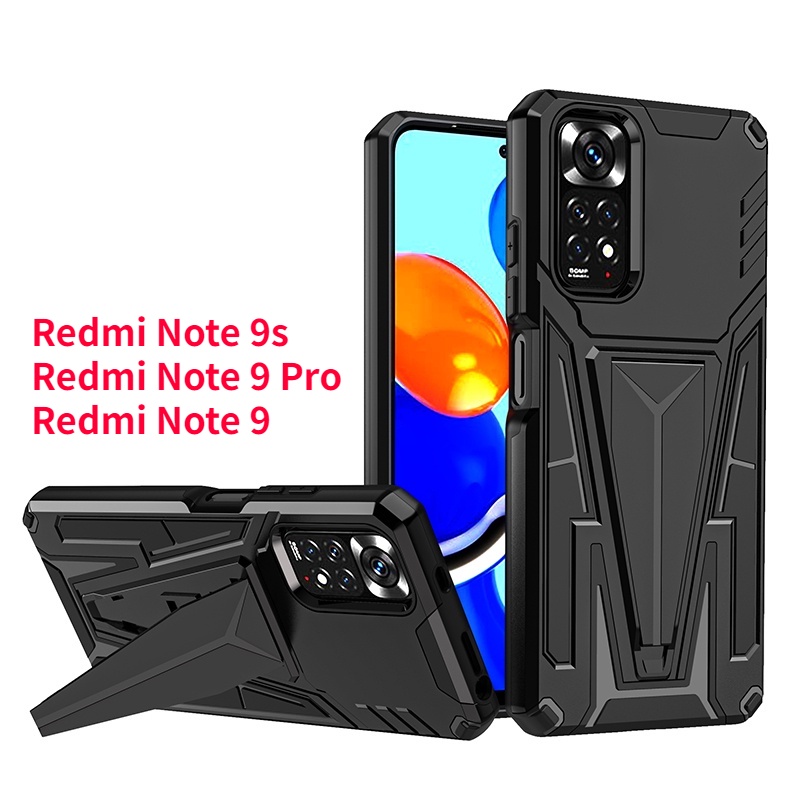 2 合 1 支架手機殼適用於 Redmi Note 9s Redmi Note 9 Pro Redmi Note 9 H