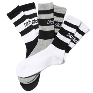 【DICKIES】男版 70024800 3-PAIR PACK SOCKS 中筒襪 / 小腿襪 (三色一組) 化學原宿