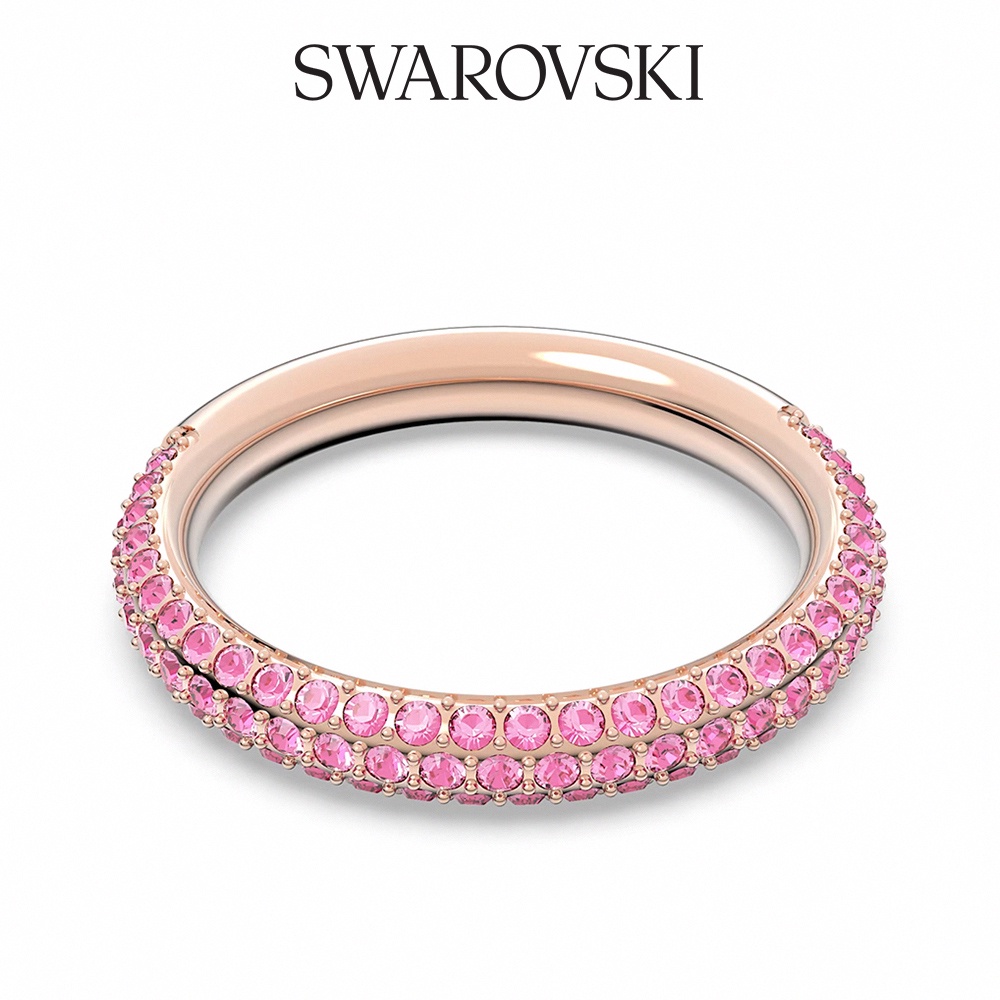 SWAROVSKI 施華洛世奇 Stone 戒指, 粉紅色, 鍍玫瑰金色調