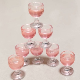 1:12 模型 (粉色) 雞尾酒 香檳杯 果汁杯 單只價 迷你情境擺飾 2A51