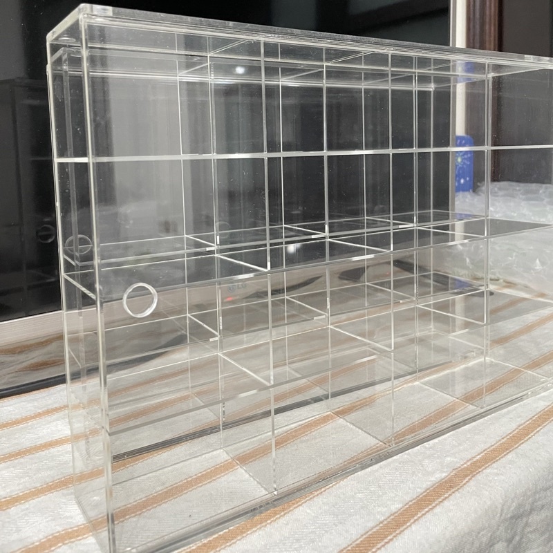 Tomica透明壓克力拉門收納盒 展示盒 收納櫃 可堆疊4x4