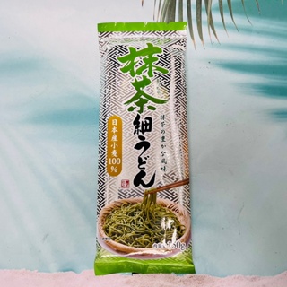 日本 播州 抹茶細烏龍麵 150g 使用日本產小麥 細烏龍麵 抹茶麵 抹茶烏龍麵