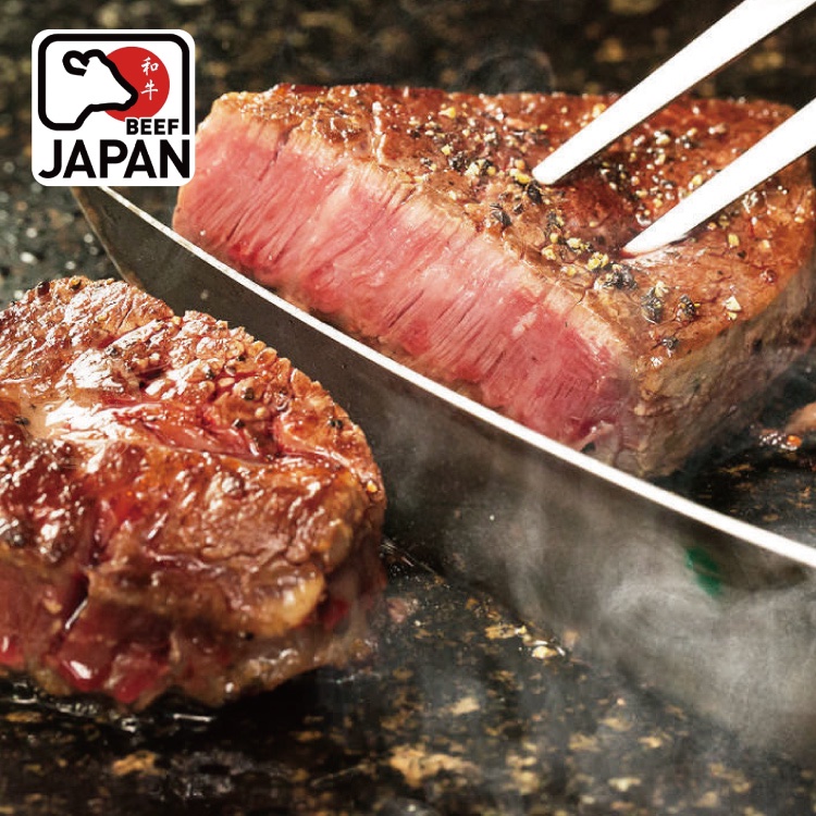 日本A4純種黑毛和牛厚切嫩肩菲力牛排3片組(250公克/1片)