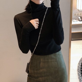 衣時尚. 長袖上衣 長袖高領打底衫 內搭衫 s-2xl 韓版堆堆領德絨打底衫高領內搭加絨長袖上衣t247-6094.