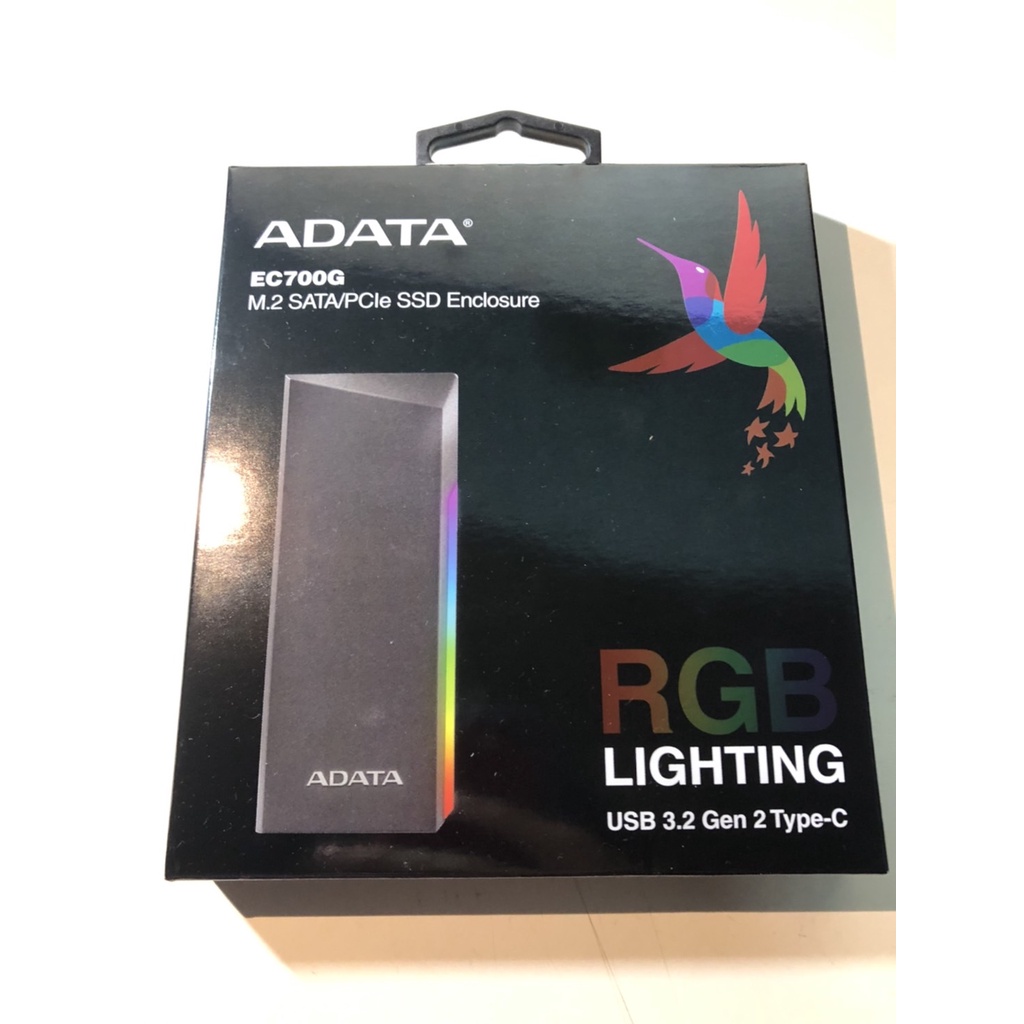 【整新品】ADATA 威剛 EC700G M.2 PCIe SATA SSD 固態硬碟高速傳輸外接盒
