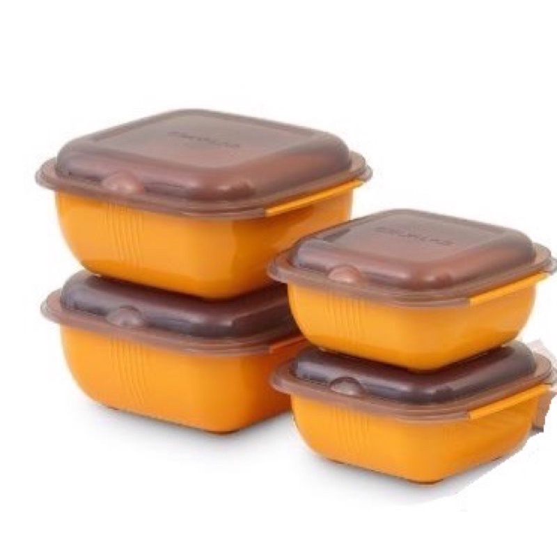 多功能烹調盒 日本製 gourlab  大微波盒 橘色