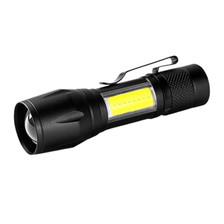 6185 COB充電手電筒 LED爆亮強光二用手電筒 露營燈USB手電筒 戶外登山夜遊照明