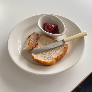 現貨｜Tuxton 美國品牌 Leno系列 乳白寬邊圓盤 主餐盤 早餐盤 圓盤 點心盤 早午餐盤