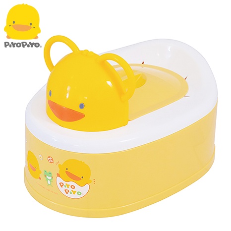 黃色小鴨PiyoPiyo 兩段式功能造型幼兒便器【黃色】 小馬桶《恩媽婦嬰小舖》