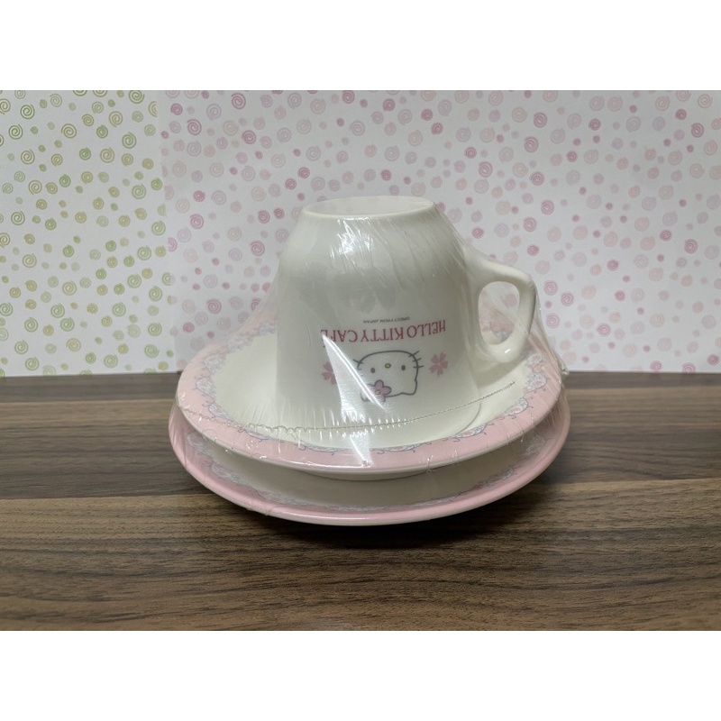 Hello Kitty咖啡杯盤+點心盤組