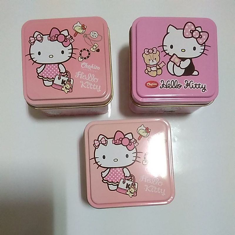 Hello Kitty的糖果盒子3個一起賣(沒有糖果只有空盒，請看商品描述)