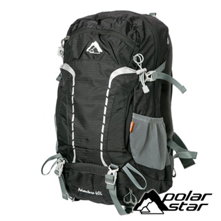 【PolarStar】透氣網架健行背包40L『黑』P22754