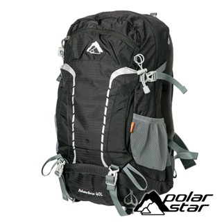 【PolarStar】透氣網架健行揹包40L『黑』P22754