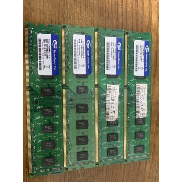 十銓 Team DDR3 1333 4G 雙面 桌上型電腦 記憶體