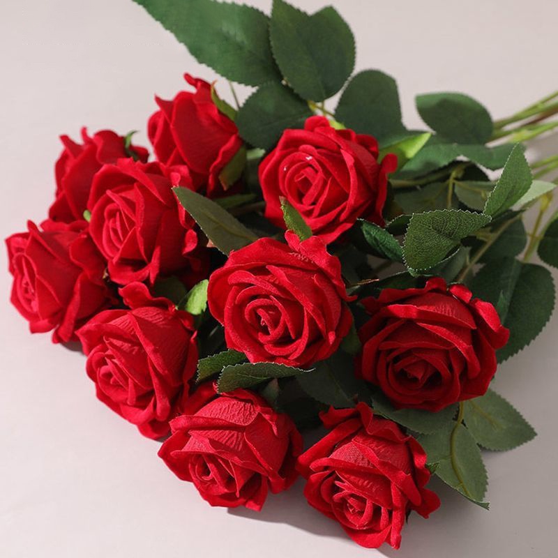 🌼4H當日出 浪漫玫瑰花束 紅玫瑰 玫瑰花 仿真花 花束 情人節 求婚 告白 禮物 裝飾花 玫瑰 永生花 婚禮 婚宴