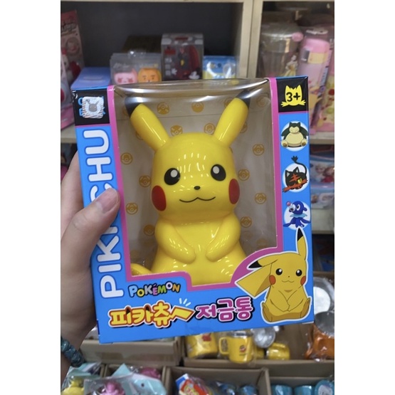 韓國代購Pokemon 皮卡丘 公仔 存錢筒 立體玩偶造型儲蓄罐