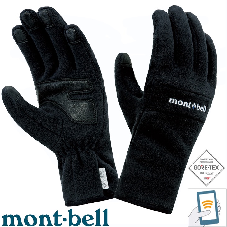 【台灣黑熊】日本 mont-bell Ws Thermal Gloves 男 防風防撥保暖透氣觸控手套 1118544
