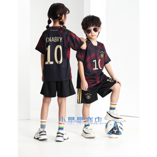卡達爾世界盃 GNABRY足球衣 童裝10號 德國比賽隊服 兒童足球衣 德國10號格納布裏 客場 兒童足球服 兒童球衣