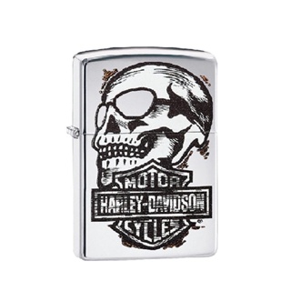 ZIPPO 打火機 哈雷競速骷髏頭 29281