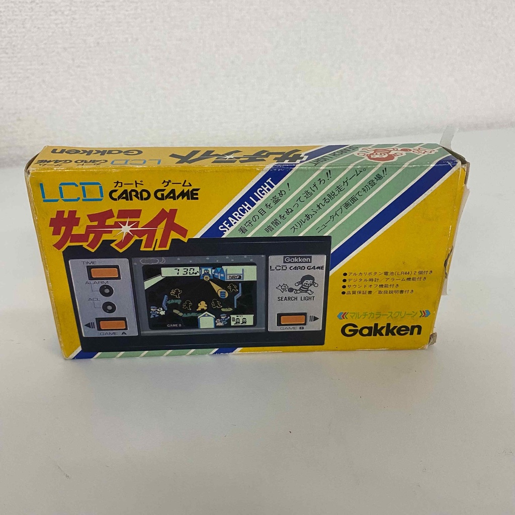 【玩具王國】✨《掌上型遊戲機》｜学研 Gakken LCD Card Game SEARCH LIGHT 日本製盒損二手
