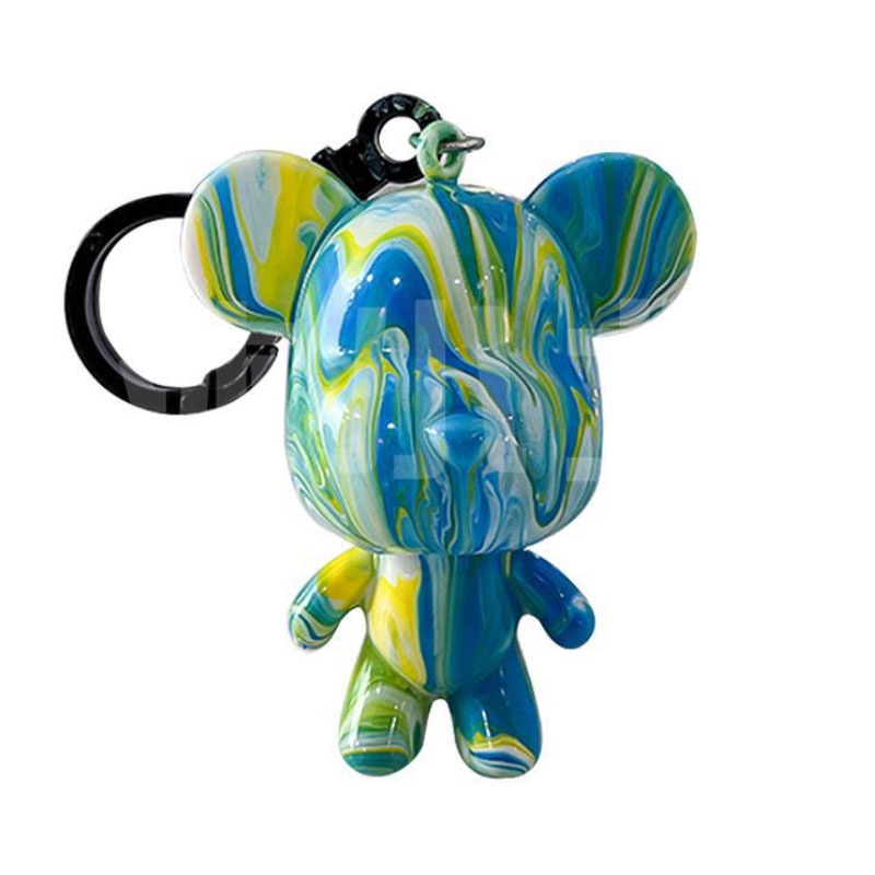 流體熊鑰匙圈 流體熊材料包 流體熊 鑰匙扣 公仔鑰匙圈 玩具熊 顏料熊 暴力熊 公仔熊 CY008 鑰匙圈 彩繪熊KIM