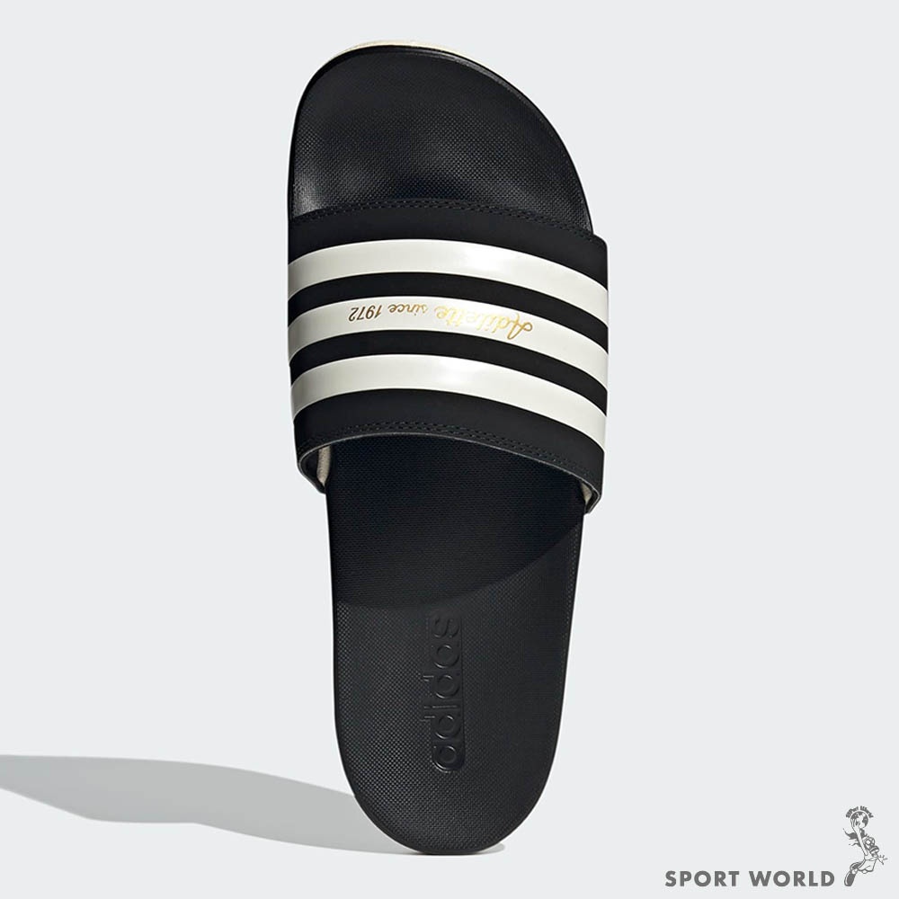 ADIDAS ADILETTE COMFORT 男鞋 拖鞋 休閒 柔軟 黑 米 GW5966