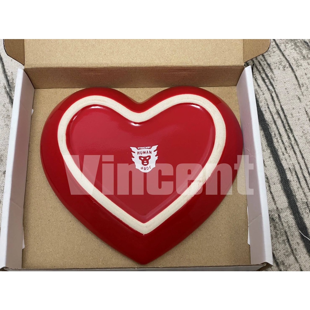 全新 現貨 HUMAN MADE HEART CERAMICS TRAY 紅色愛心瓷盤