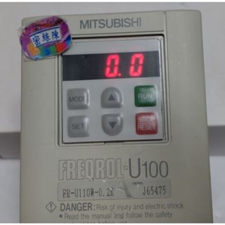 🌞二手現貨保固MITSUBISHI三菱FR-U110W-0.2K變頻器0.2kW入:單相110V出1.4A 1/4馬力