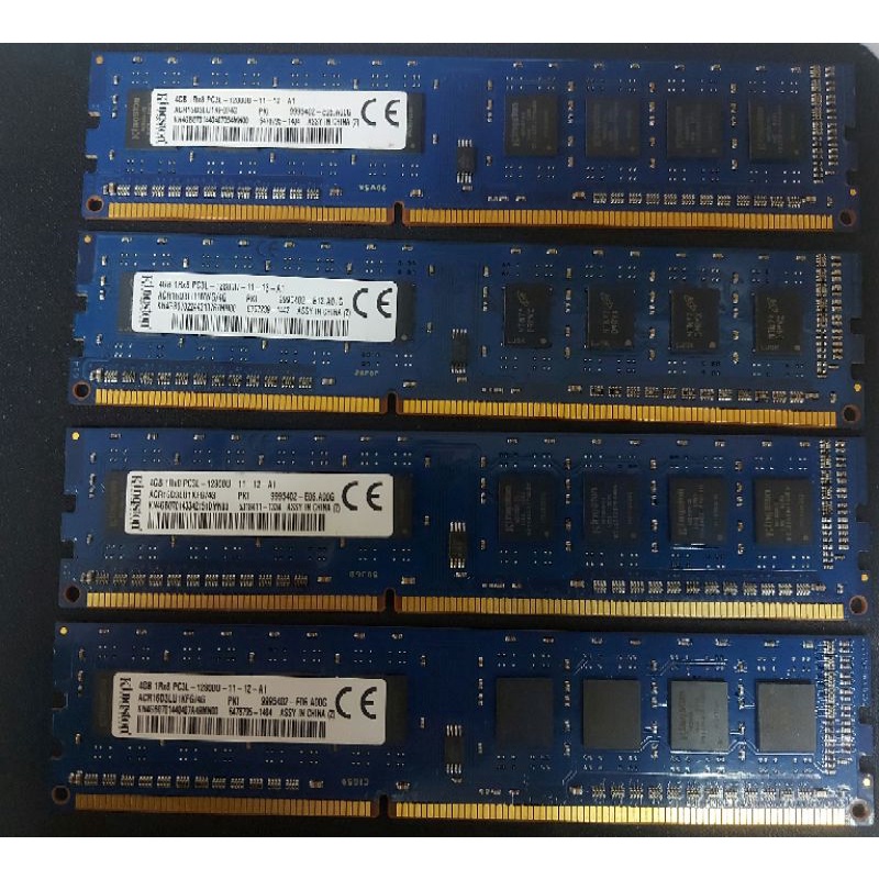 kingston 金士頓 4G DDR3L DDR3 1600 低電壓記憶體 單面顆粒