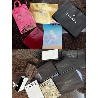 各式名牌紙袋/LV/Chanel/gucci/Bottega Venetia/卡地亞/burberry