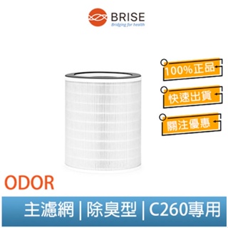 【聊聊領券】BRISE C260 專用 Breathe Odors 氣味過濾加強型主濾網 (一盒一個)