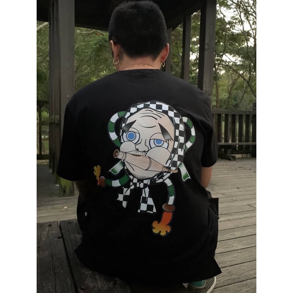 │魚•堂│獨創 日式火男 傳統 面具 T-shirt  t恤 能面 可選顏色